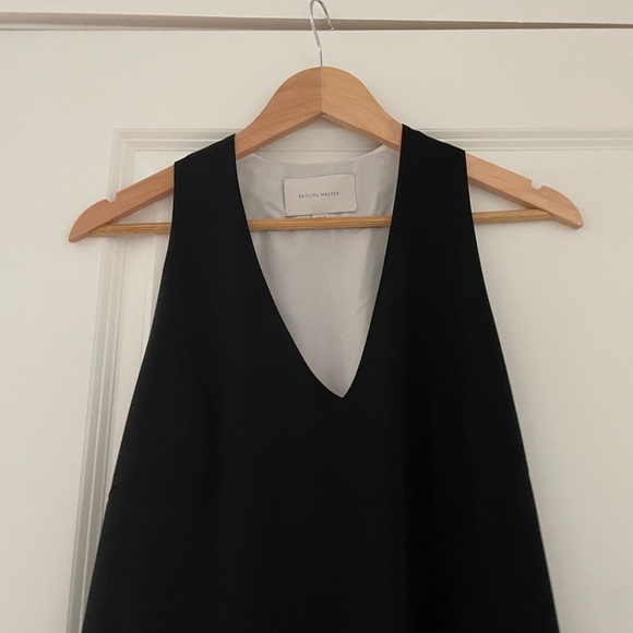 Brochu Walker Aude Silk Lined Shift Dress Pockets - Picture 4 of 7